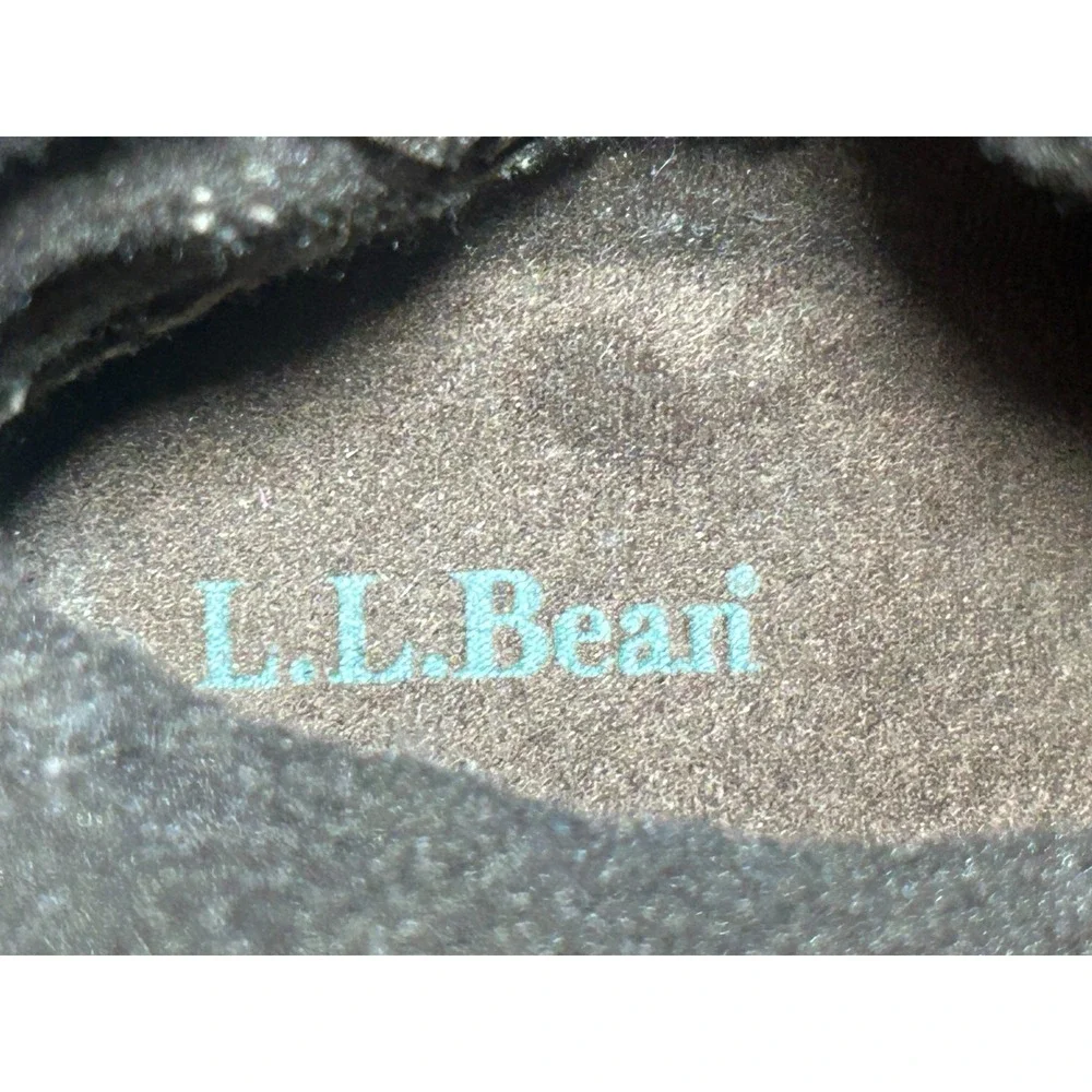 LL Bean Womens‎ Brown Suede Leather Zip Up Insulated Winter Boots Size 7M